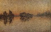 Paul Signac Sunset oil